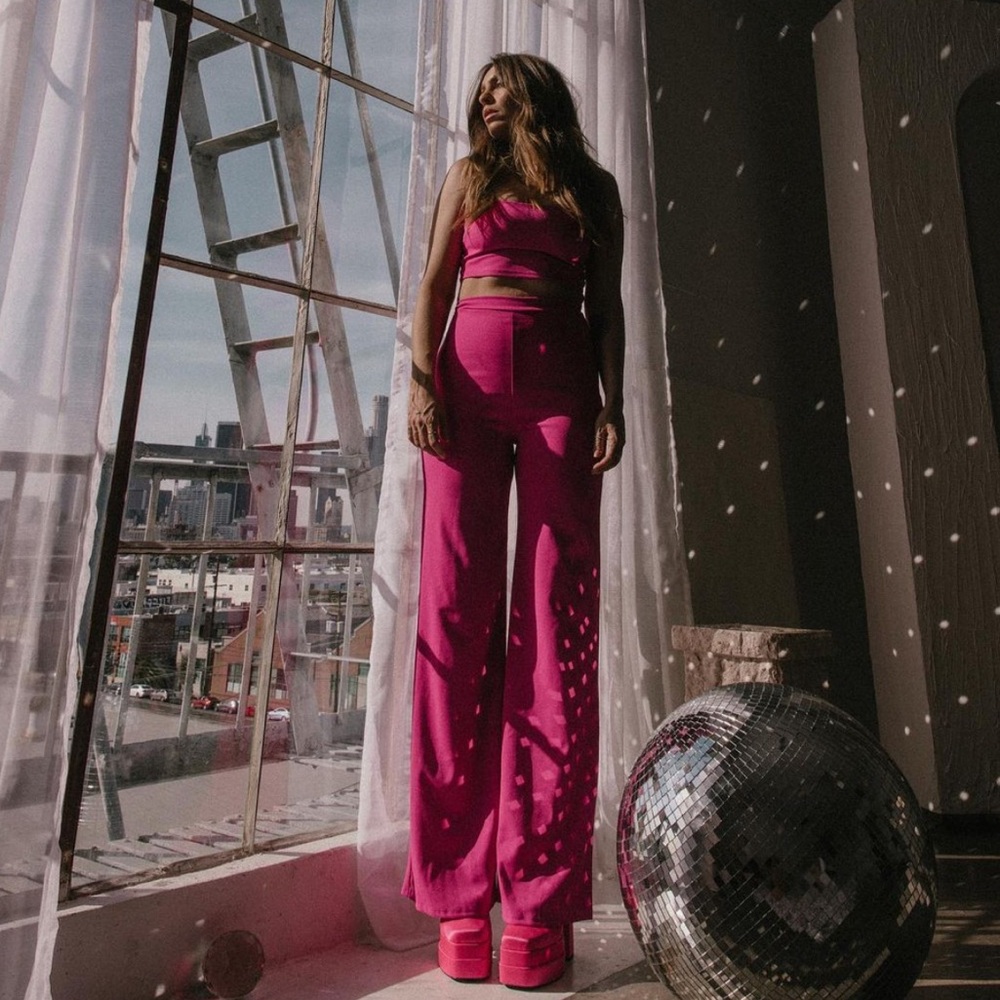 Lulus Hot Pink Pant Set